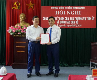 Công bố Quyết định bổ nhiệm Phó Hiệu trưởng Trường Chính trị tỉnh Thái Nguyên
