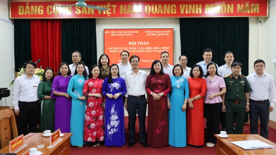 Trường Chính trị tỉnh Thái Nguyên tổ chức Hội thảo cấp Bộ: “Giá trị của tác phẩm Cần, Kiệm, Liêm, Chính trong công tác xây dựng Đảng về đạo đức”