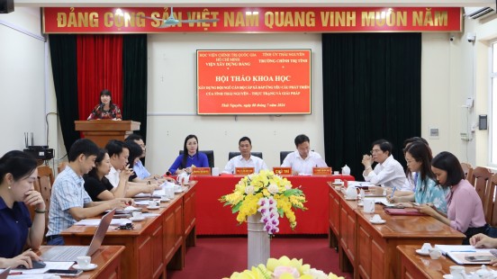 Hội thảo khoa học  "Xây dựng đội ngũ cán bộ cấp xã đáp ứng yêu cầu phát triển của tỉnh Thái Nguyên - thực trạng và giải pháp"