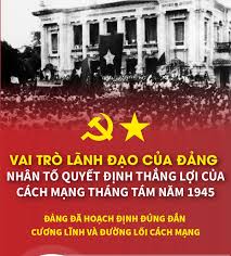 VAI TRÒ LÃNH ĐẠO CỦA ĐẢNG LÀ NHÂN TỐ HÀNG ĐẦU QUYẾT ĐỊNH THẮNG LỢI CỦA CÁCH MẠNG VIỆT NAM